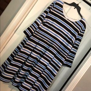 3/4 Sleeve Fit and Flare Lane Bryant Dress